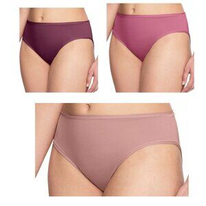 (3) Pair Warner's So Stretchy So Good Hi-Cut Panties Size: L-7